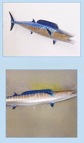FENGSHUI-CAISHEN 53" Angelfish Replica Wall Mount Decor Blue