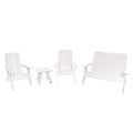 Highwood Italica Modern Adirondack 4pc Set White