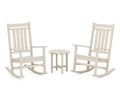 Polywood Estate 3-Piece Rocking Chair Set Sand