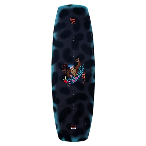 Hyperlite Murray Jr. Kids Wakeboard 127 W/Remix Bindings Black/Aqua 127cm/(12K-2)