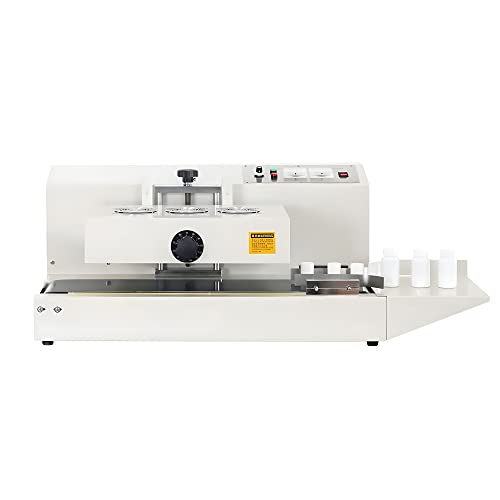 TECHTONGDA Continuous Electromagnetic Induction Sealer Bottle Cap Sealing Machine 50-130mm Diameter White