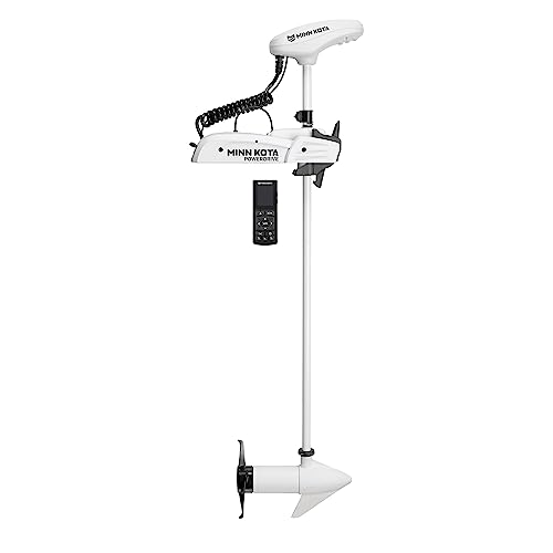 Minn Kota Riptide PowerDrive 70 lb Thrust 54" Shaft Wireless Remote White