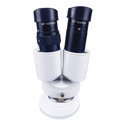 NSKI Dental Lab Binocular Microscope 10X Magnification 360° Revolve Grey