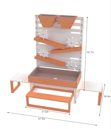 Avenlur Wooden Water Table for Kids 3+ - Large Indoor/Outdoor Play