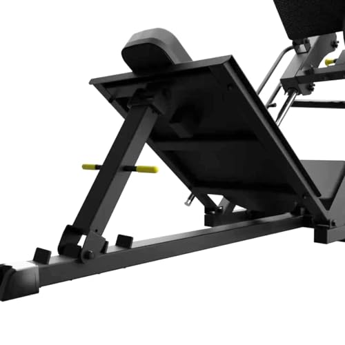 Gronk Fitness Leg Press Hack Squat Machine Adjustable Black