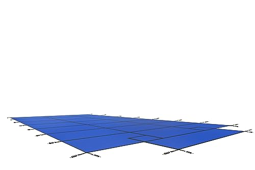 WaterWarden Inground Pool Safety Cover 18’ x 36’ Blue Mesh