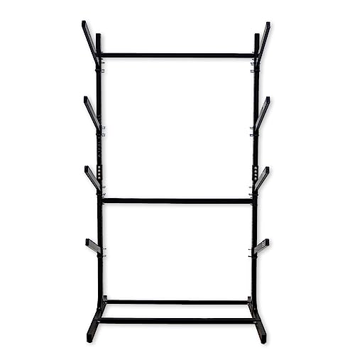 Teal Triangle Freestanding Standup Paddle Board and Surfboard Rack Black