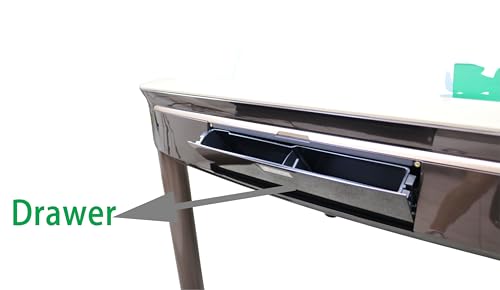 USA MJ TABLE .COM Automatic Rummy Table Coffee Color 4-Legs Dining Style 106 Tiles
