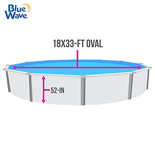 Blue Wave Sports Heavy Gauge Pebble Cover Oval Unibead Pool Liner 18-ft x 33-ft Blue