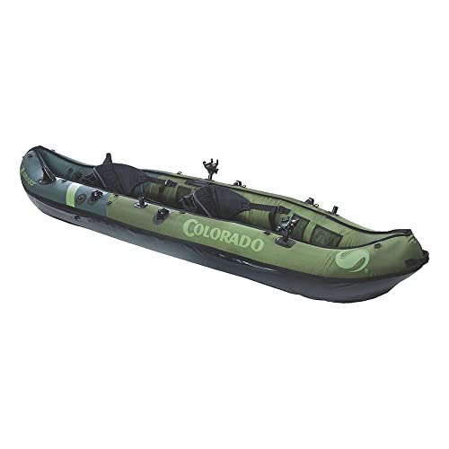Sevylor Colorado 2 Person Inflatable Kayak with Adjustable Seats Green