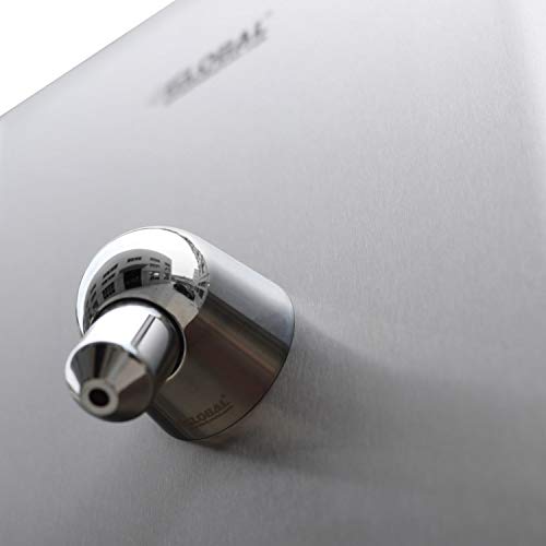 Global Industrial Outdoor Water Shower 84" Stainless Steel