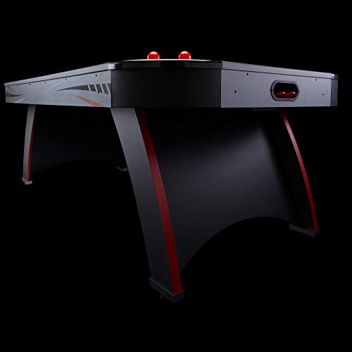 Fat Cat by GLD PRODUCTS Volt 7’ LED Illuminated Air Hockey Table Black