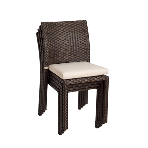 Amazonia Jefferson 13-Piece Patio Dining Table Set Brown - Teak Finish