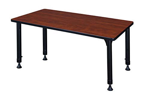 Regency Kitt Height Adjustable Classroom Table 48" x 30" Sangria
