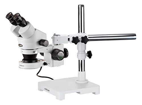 AmScope Professional Binocular Stereo Zoom Microscope 7X-90X White