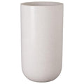 Emissary Tall 20 in. White Terrazzo Round Planter White