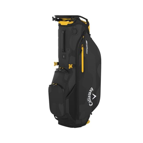 Callaway Golf Fairway Plus Stand Bag Black Camo/Golden Rod