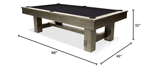 Empire USA 7' Monroe Billiard Pool Table Charcoal