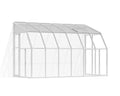 Palram Canopia Rion Sun Room Lean-to Greenhouse DIY Kit 6x12 FT White