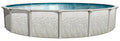 Lake Effect Pools Above Ground Swimming Pool Riviera 27' Round 52" Height Resin Protected Steel Sided Walls Bundle Boulder Swirl Pattern Liner Riviera