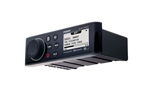 Fusion Entertainment MS-RA70NSX Marine Receiver with 2 Pairs of EL-F651B 6.5" Marine Coax Black Grills