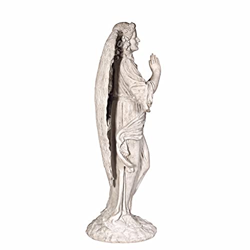 Design Toscano Grand Basilica Praying Angel Garden Statue Antique Stone