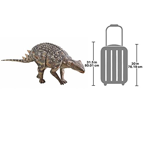 Design Toscano NE100092 Minmi Ankylosaurs Scaled Dinosaur Statue Full Color