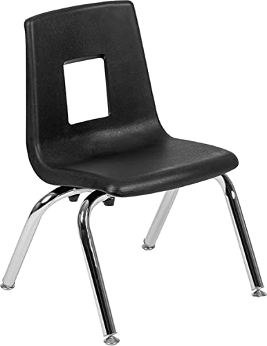 Flash Furniture Emmy 60" Circle Wave Activity Table Set with 12" Stack Chairs Grey