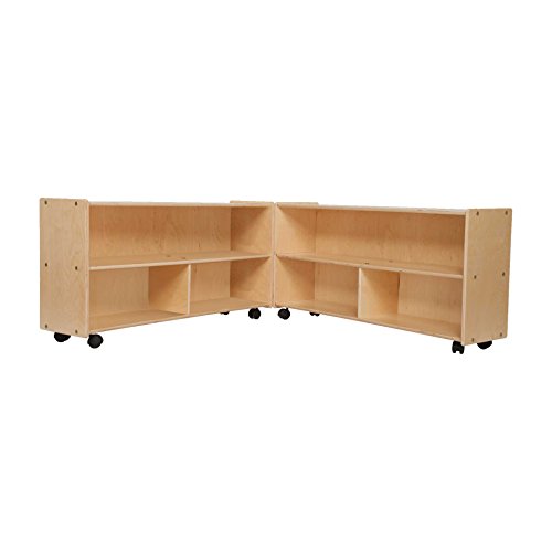 Contender Classroom Storage Cabinet with Casters Natural