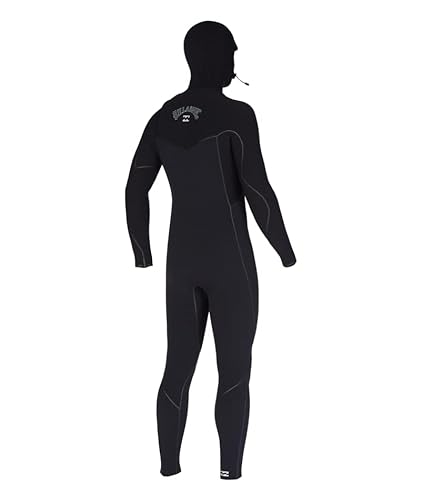 Billabong Mens 6/5mm Furnace Hooded Chest Zip Fullsuit Wetsuits Black 23 Large