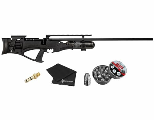 Wearable4U Hatsan Piledriver Bullpup .62 Cal PCP Air Rifle Bundle with Lens Cleaning Cloth and Slugs