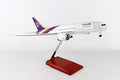 Daron Skymarks Thai 787-8 Model 1/100 with Wood Stand & Gear Purple