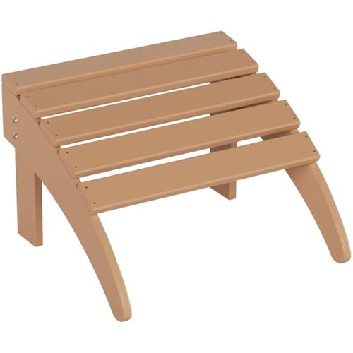 Costaelm Palms 12-Piece Modern Poly Folding Adirondack Chair Set with Ottoman and Side Table