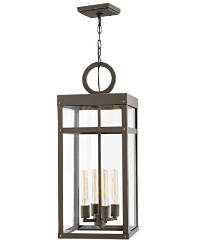 Hinkley Porter Collection Medium Hanging Lantern 120V Oil Rubbed Bronze