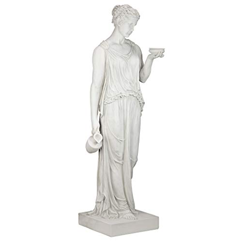 Design Toscano Hebe Greek Woman Garden Statue 62" Antique Stone