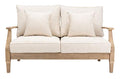 Safavieh Couture Patio Martinique Outdoor Loveseat Natural/White