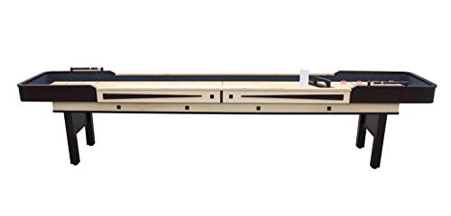 Hathaway Merlot 12' Shuffleboard Table Espresso Natural