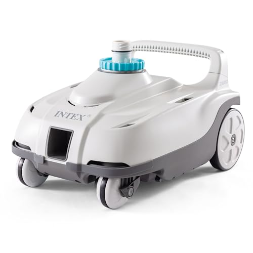 Intex ZX100 Auto Pressure Side Pool Cleaner and Rectangular Ultra XTR Frame Swimming Pool White
