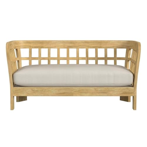 Home Square 2-Piece Outdoor Lounge Chair and Loveseat Set Natural