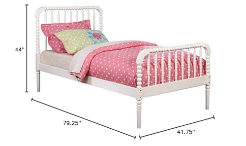Rosebery Kids Solid Wood Twin Spindle Bed White
