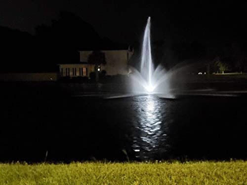 Hydro-Torque Series Floating Fountain with 5 Spray Patterns Black