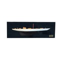 212 Main Shamrock Multicoloured Painted Half-Hull Model Boat Yacht Handmade