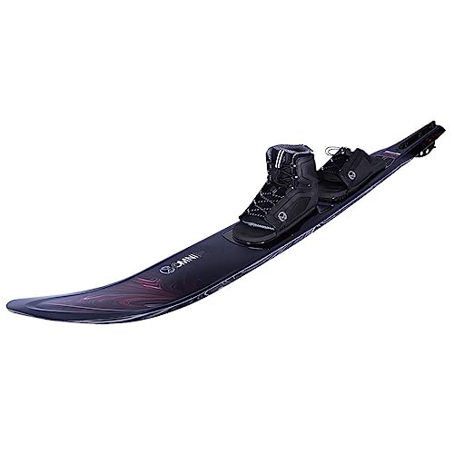 HO Omni Wide Slalom Waterski 67 W/Double Stance Bindings (10-15) Black/Red