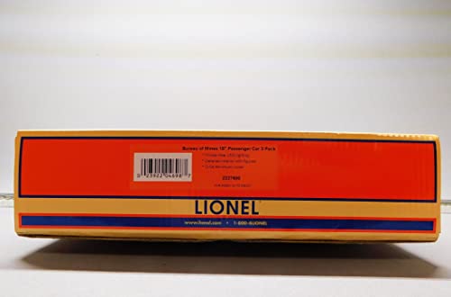 Lionel Bureau of Mines 18" Passenger Car 2 Pack O Gauge Railroad Black/Green