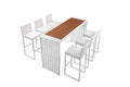 Pangea Home Milo 7 Piece Bar Set Teak