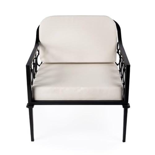 Home Square 2-Piece Outdoor Loveseat and Lounge Chair Set Black