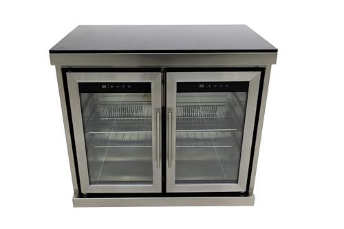 Luxuria Spas Flame Pro Series 6-Burner Six Piece Modular Kitchen Silver