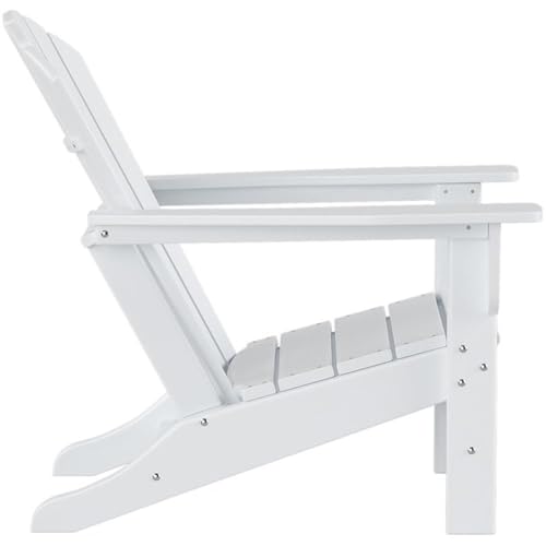 Costaelm Portside Classic Outdoor Adirondack Chairs Set of 8 White