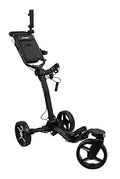 Axglo V3 Golf Push Cart Golf Trolley 3 Wheels Swivel Front Wheel Hand Brake Lightweight Black/Grey
