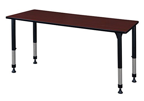 Regency Kee 66" x 30" Height Adjustable Classroom Table Mahogany Brown